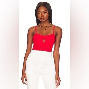 We are HAH/Revolve Under The Wire Bodysuit Red Size M